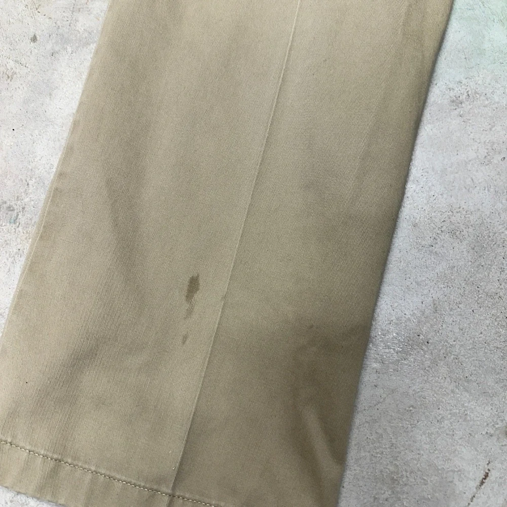 LL Bean Standard Fit Chinos‎ Khaki Tan Mens Size 36x34 Pleated